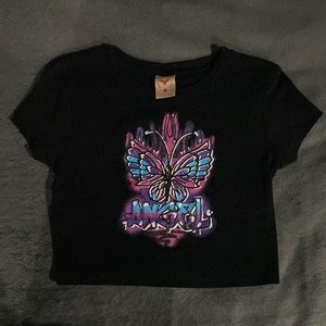 Self Esteem Graphic Crop Top